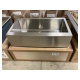 36" x 21" Stainless Apron Single Bowl Kitchen Sink