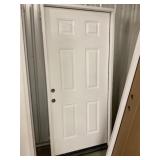 36" x 80" RH Fiberglass 6-Panel Exterior Door