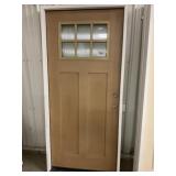 36" x 80" LH Fiberglass Craftsman Style Ext. Door