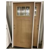 36" x 80" RH Fiberglass Craftsman Style Ext. Door