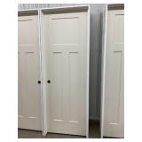 28" x 80" RH 3-Panel Square Top MDF Interior Door