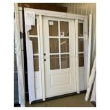 6 Lite Clear Glass Entry System L.H