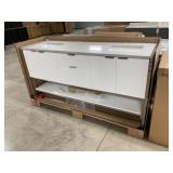 72" Double Bowl Vanity With Pietra Gray Top