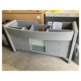 61" Single Bowl Vanity Gray
