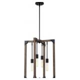 Ashley 4-Bulb Pendant Light in Black
