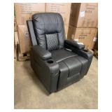 Black Massage Rocker Recliner x 2