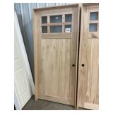 36" x 80" LH 6-Lite White Cedar Interior Door