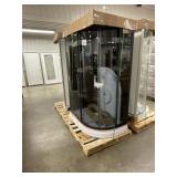 48" x 32" Fancy Corner Shower Unit W/ Bluetooth