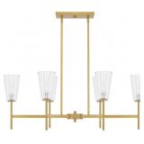 Ashley 6-Bulb Island Light in Brass