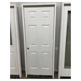 32" x 80" RH Fiberglass 6-Panel Exterior Door