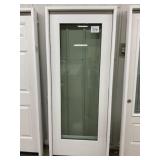 32" x 80" RH Fiberglass Full View Exterior Door