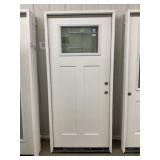 36" x 80" LH Fiberglass Craftsman Style Ext. Door