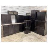 16pc. Espresso Shaker 30" Kitchen Cabinet Set