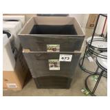 12 inch weathered white planter bowlX3