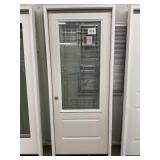 32" x 80" RH Fiberglass 1/2 View Exterior Door