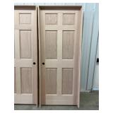 32" x 80" RH Oak 6- Panel Interior Door