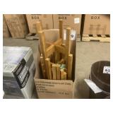 Six wood plant stands