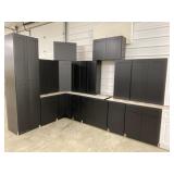 15pc. Silvercreek Matte Black Shaker 42" Kitchen