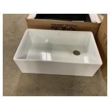 33" Single Bowl Fireclay Kitchen Sink