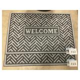 24X 36 gray welcome mat