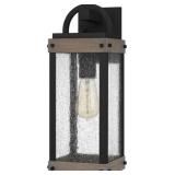 Ashley 1-Bulb Wall Lantern in Black x 2