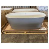 65" Acquabella Vars Bathtub In Gray