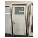 32" x 80" RH Fiberglass Craftsman Style Ext. Door