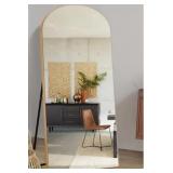 71" x 31" Gold Arched Top Mirror