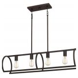 Ashley 4-Bulb Island Light in Grey Ash