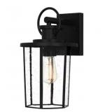 Ashley 1-Bulb Wall Lantern in Black x 2