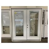 72" x 80" LH Fiberglass French Door w/ Blinds
