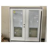 72" x 80" LH Fiberglass French Door w/ Blinds