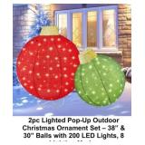 2-Pc Christmas Ornament Lawn Decor x 2
