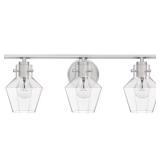 Quoizelï¿½ 3-Bulb Vanity Light in Nickel