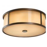 Feissï¿½ 2-Bulb Flush Mount in Bronze x 2