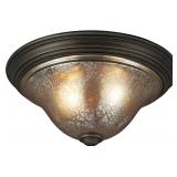 SeaGullï¿½ 2-Bulb Flush Mount in Oak