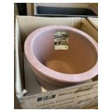 15" Clay Planter x 3