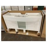 61" Single Bowl Vanity White