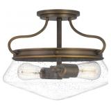Quoizelï¿½ 2-Bulb Semi-Flush in Bronze