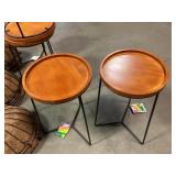 Case of (3) 19" Wood Top Plant Stand