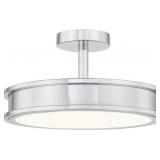 Ashley LED Semi-Flush Mount in Chrome x 2