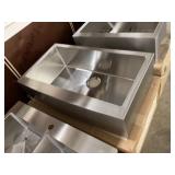 36" x 21" Stainless Apron Single Bowl Kitchen Sink