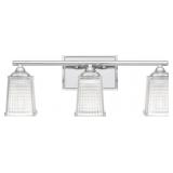 Ashley 3-Bulb Vanity Light in Chrome