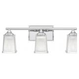 Ashley 3-Bulb Vanity Light in Chrome