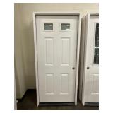 36" x 80" LH Fiberglass 6-Panel Exterior Door