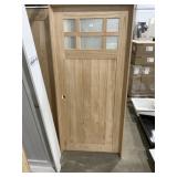 36" x 80" RH Craftsman White Oak Interior Door