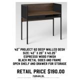 42" Project 62 Deep Walled Desk