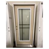 36" x 80" RH Fiberglass FV Deco Exterior Door