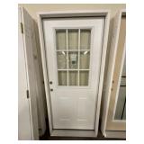 36" x 80" LH Steel 1/2-View Exterior Door