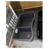 33" x 19" Dbl. Bowl Undermount 60/40 Sink